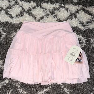 NWT Blogilates Popflex Light Pink Ballerina Mini Skort - Small